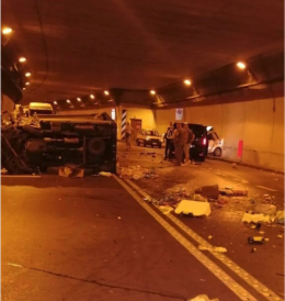 Incidente in galleria a Seiano, traffico in tilt