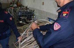 Furti di “oro rosso", sequestrate 10 tonnellate di rame
