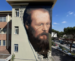 Jorit, a Napoli murale di Dostoevskij: è patrimonio dell'umanità