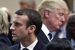 Nervi tesi tra Trump e Macron