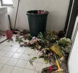 Cimitero di Fuorigrotta, «tombe vandalizzate e foto dei defunti nella spazzatura»