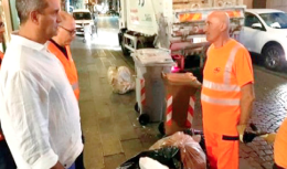 Il sindaco in tour notturno con Asia