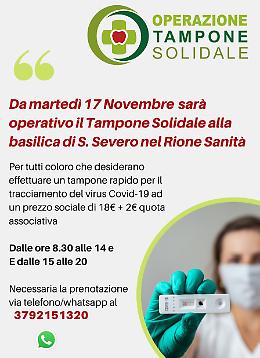 "Tampone solidale", già 500 le prenotazioni: da domani i test nella Basilica di San Severo