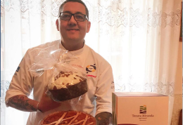 Lo Chef De Feo tenta i golosi con la PastierAnnurca e il "Pan di Vino di Gragnano"