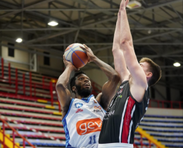 Basket A2 seconda fase, vittoria sofferta all'overtime per la Gevi su Tortona