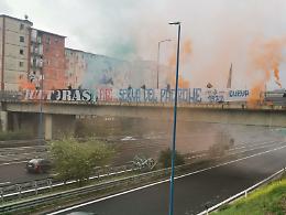 «Figc serva del padrone», lo striscione degli ultrà