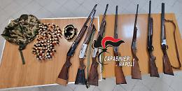 Fucili rubati e centinaia di munizioni, sequestro dei carabinieri