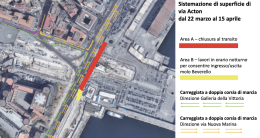 Napoli, altri cantieri pure in via Acton e via Marina