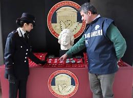Beni culturali, in un anno recuperati oltre 2.500 reperti dai carabinieri
