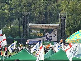 Lega, Salvini a Pontida: «Si vince uniti»