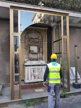 Demolito altarino abusivo riconducibile alla camorra 
