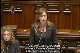 La Camera respinge <br>la sfiducia alla Boschi, 373 no alla mozione