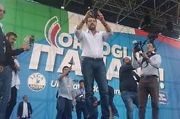 Salvini a San Giovanni: «Questa è la piazza di tutti»