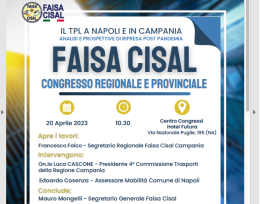 La Faisa-Cisal a congresso a Napoli