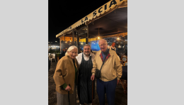 Alberto II e Paola Ruffo di Calabria, ex reali del Belgio, al Borgo Marinari