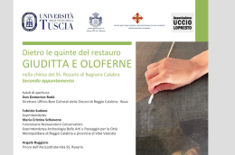 "Giuditta e Oloferne". Giunge a conclusione il restauro del quadro dell'allievo del Caravaggio Paolo De Matteis, a Bagnara Calabra