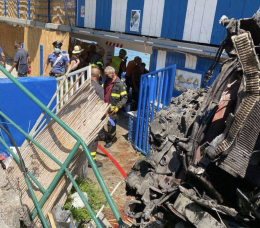 Capri, minubus precipitato a pochi metri dai bagnanti in solarium