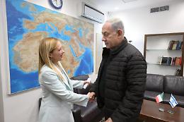 Meloni a Tel Aviv: Italia con Israele