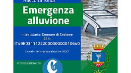 Alluvione, Comune e “il Crotonese” insieme per l’emergenza: avviata raccolta fondi