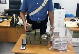 Arrestata con 10 chili di hashish nella cameretta del figlio