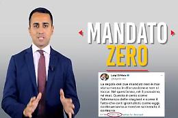 Quando Di Maio diceva «i due mandati non si toccano»