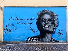 Scritta “Dux" sul murale per Liliana Segre in Irpinia