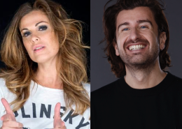 Alessandro Siani al bancone di “Striscia la notizia" con Vanessa Incontrada