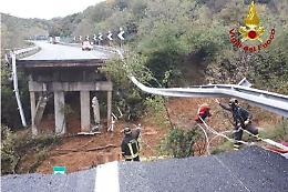 Savona, crolla un tratto dell'A6. Torna l'incubo Polcevera