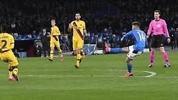Napoli-Barcellona: Griezmann risponde a Mertens, al San Paolo finisce 1-1