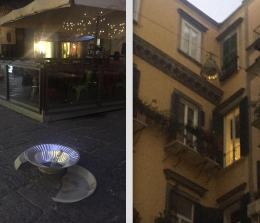 Crolla lampada dell'illuminazione pubblica, tragedia sfiorata nel cuore di Chiaia