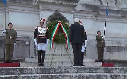 25 Aprile, Mattarella all’Altare della Patria