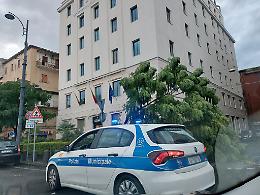 Maltempo a Napoli, albero crolla sulle auto in sosta a via Marina