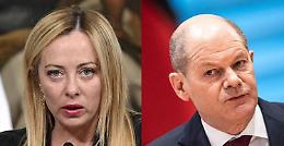 Migranti, Giorgia Meloni a Scholz: «Stupita da aiuti Germania a Ong»