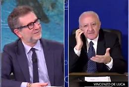 De Luca da Fazio:  «Nuovo Dpcm non è sufficiente. Non si parli della Campania a capocchia ma con dati»