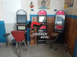 Sequestrata sala slot abusiva a Giugliano, gestore con il reddito di cittadinanza
