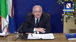 De Luca: «Da Fitto fumo e chiacchiere, lo invito a dibattito pubblico»