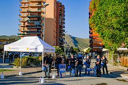 Coronavirus a Mondragone, ancora tensioni: incendiato furgoncino