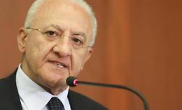 De Luca: «Nessun tetto ai mandati, io mi ricandido in eterno»