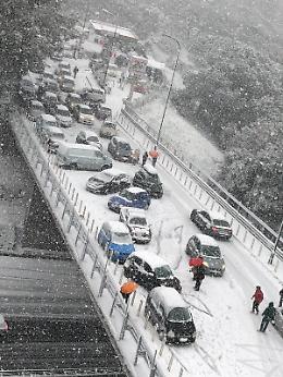 Tempesta di neve, Napoli in tilt