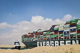 Nave incagliata, canale Suez verso sblocco