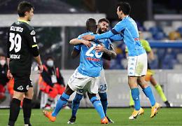 Coppa Italia, vittoria con brivido per il Napoli: gli azzurri battono lo Spezia e approdano in semifinale