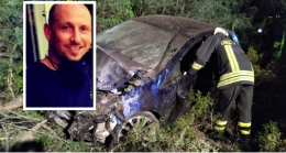 Schianto fatale, Alessandro muore a 36 anni sbalzato fuori dall'auto ribaltata
