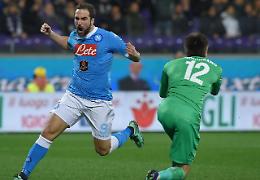 Higuaìn risponde ad Alonso <br> Finisce 1-1 Fiorentina-Napoli