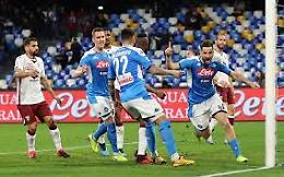 Napoli-Torino: Manolas e Di Lorenzo regalano agli azzurri la terza vittoria consecutiva