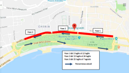 Riviera di Chiaia a senso unico per completare i lavori