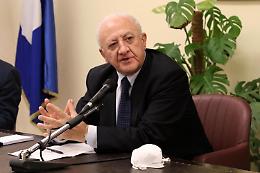 Coronavirus, De Luca «Garantire ristoranti sicuri»