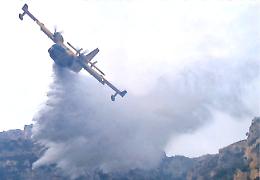 Vasto incendio, brucia il Parco del Vesuvio
