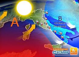 Meteo: ultime ore del ciclone Poppea, poi tornano sole e caldo