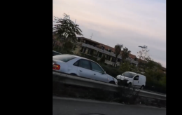 Auto contromano sull'Asse mediano