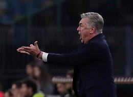 Napoli-Atalanta 2-2 tra le polemiche, Ancelotti espulso